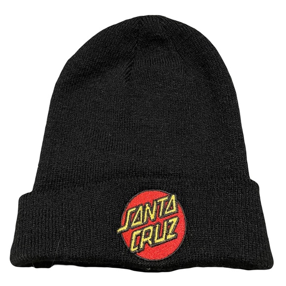 Santa Cruz Skateboards Accessories - SANTA CRUZ black beanie with logo